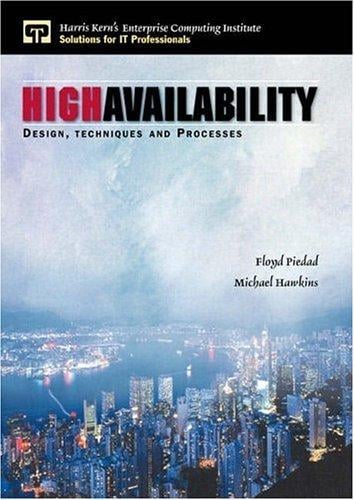 High availability: design, techniques, and processes