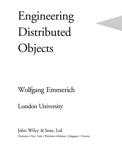Engineering Distributed Objects