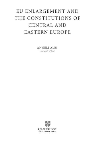 EU enlargement and the constitutions of Central and Eastern Europe