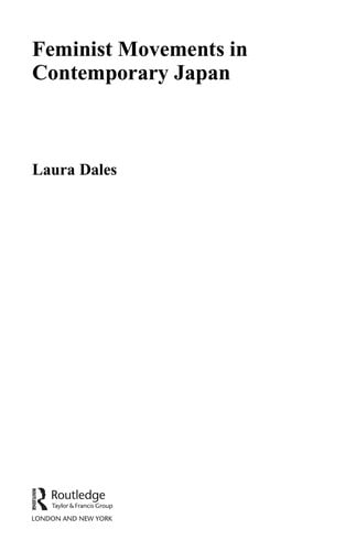 Feminist Movements in Contemporary Japan (ASAA Women in Asia)