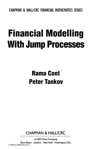 Financial modelling with jump processes