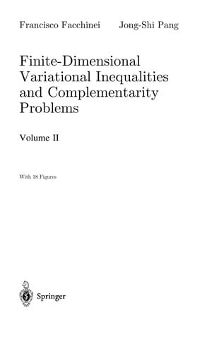Finite-dimensional variational inequalities and complementarity problems