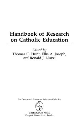Handbook of research on Catholic education