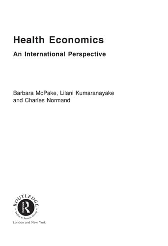 Health economics: an international perspective