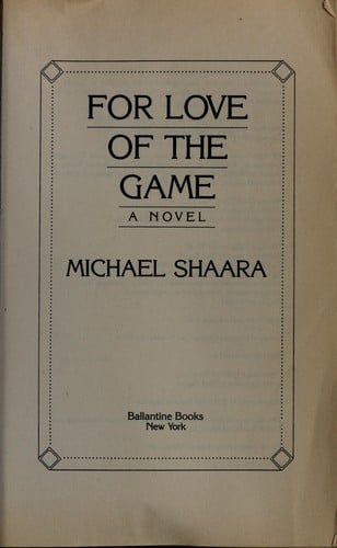 For love of the game: a novel