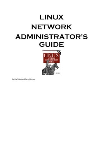 Linux network administrator's guide