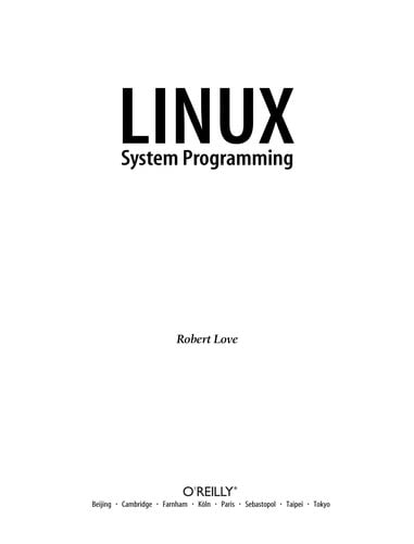 Linux System Programming