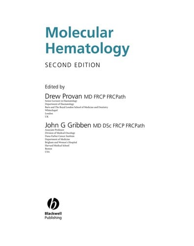 Molecular hematology