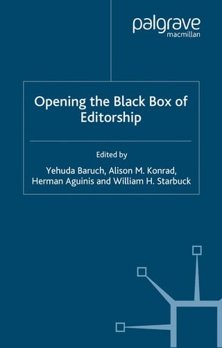Opening the black box of editorship
