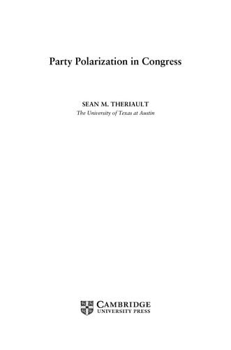 Party polarization in Congress