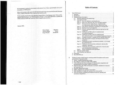 Progress in Computational Flow-Structure Interaction: Results of the Project UNSI, supported by the European Union 1998 - 2000