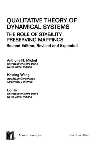 Qualitative theory of dynamical systems: the role of stability preserving mappings