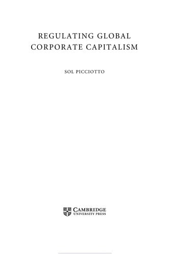 Regulating global corporate capitalism