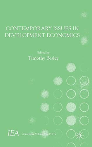 Contemporary Issues in Development Economics