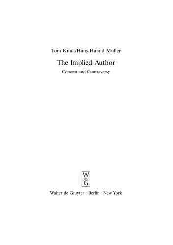 The implied author: concept and controversy