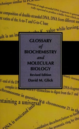 Glossary of Biochemistry and Molecular Biology