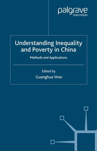 Understanding inequality and poverty in China: methods and applications