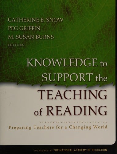 Knowledge to support the teaching of reading: preparing teachers for a changing world