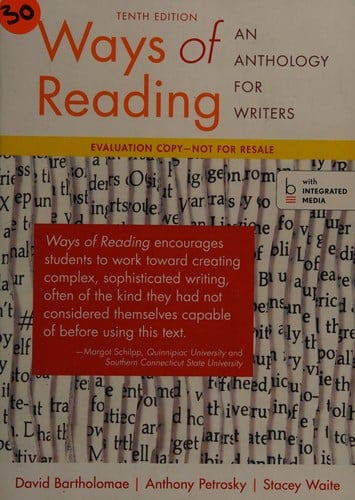 Ways of reading: an anthology for writers