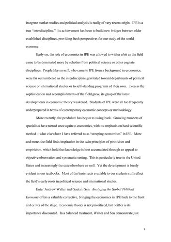 Analyzing the global political economy