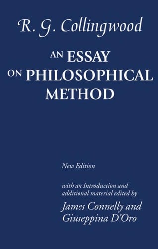 ESSAY ON PHILOSOPHICAL METHOD; ED. BY JAMES CONNELLY.