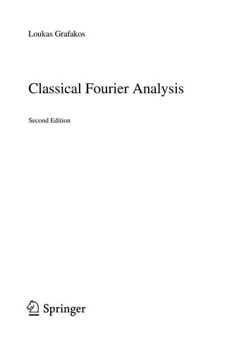 Classical Fourier analysis