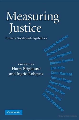 Measuring justice: primary goods and capabilities