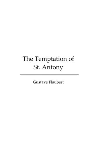 The temptation of St. Antony