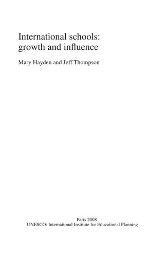 International schools: growth and influence