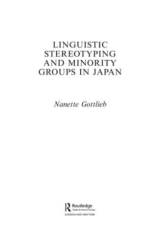 Linguistic stereotyping and minority groups in Japan