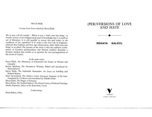 ( Per)versions of Love and Hate