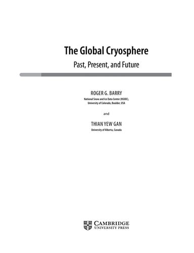 The global cryosphere: past, present, and future