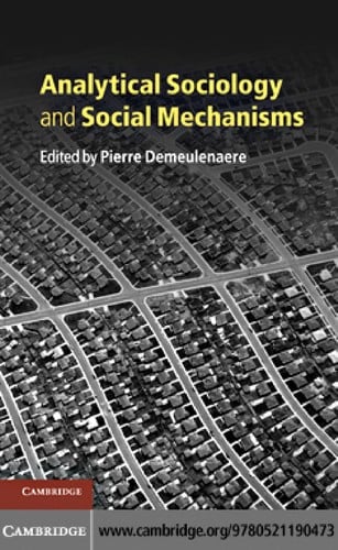 Analytical sociology and social mechanisms