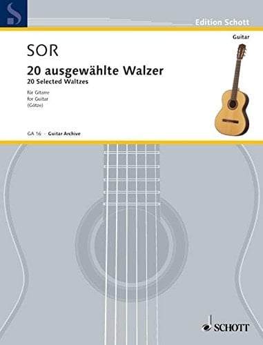 20 ausgewählte Walzer: guitar.