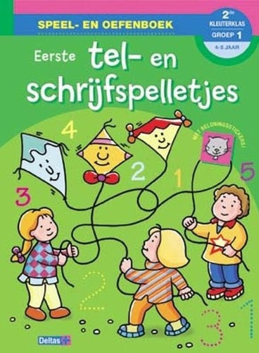 Speel- en oefenb. met beloningsst. (4-5j.) Tel- en schrijfspelletjes: Veel plezier met dit speel- en oefenboek! (Beloningsstickers) (Dutch Edition)