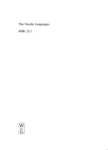 The Nordic Languages. Volume 1