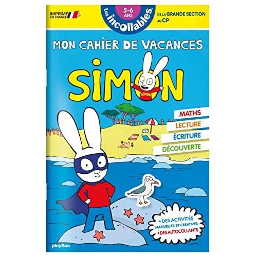Mon cahier de vacances Simon De la Grande Section au CP
