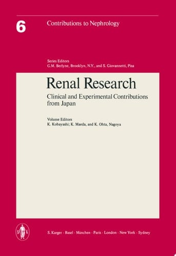 Renal Research Clinical and Experimental Contributions from Japan