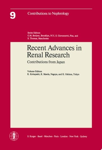 Recent Advances in Renal Research Contributions from Japan
