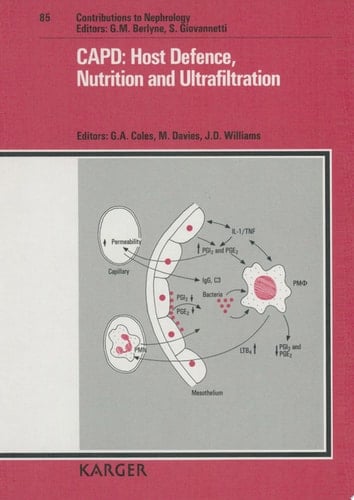 CAPD: Host Defence, Nutrition and Ultrafiltration Conference on Current Topics in CAPD, London, November 1989