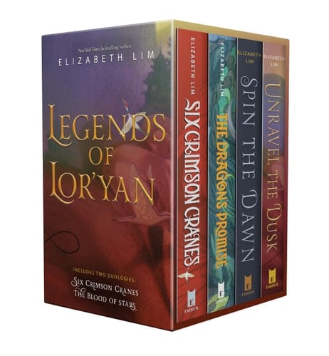 Legends of Lor'yan 4-Book Boxed Set Six Crimson Cranes; The Dragon's Promise; Spin the Dawn; Unravel the Dusk