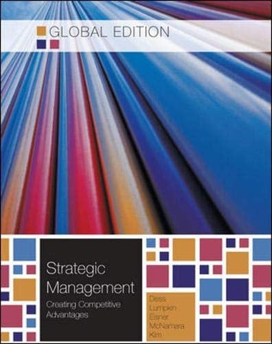 Strategic Management Creating Competitive Advantages