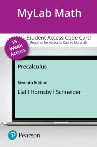 Precalculus -- MyLab Math with Pearson eText Access Code