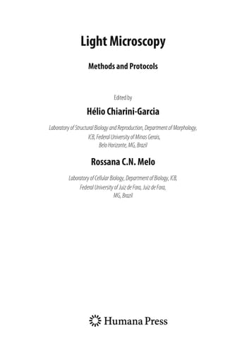 Light microscopy: methods and protocols