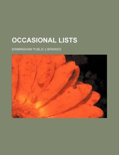 Occasional lists