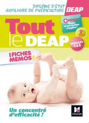 Tout le DEAP en fiches mémos - Diplôme d'État Auxiliaire de puériculture  - 3e ed.- Révision