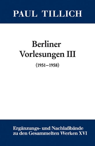 III. (1951-1958) Ontologie (1951). Die Menschliche Situation im Lichte der Theologie und Existentialanalyse (1952). Die Zweideutigkeit der Lebensprozesse (1958)