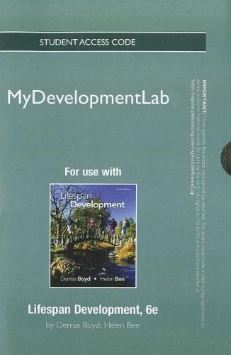 Lifespan Development Mydevelopmentlab Access Card