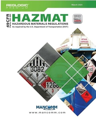 Hazmat 49 CFR Parts 100-185 Oct21 (Spiral Bound)