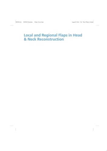 Local and Regional Flaps in Head and Neck Reconstruction